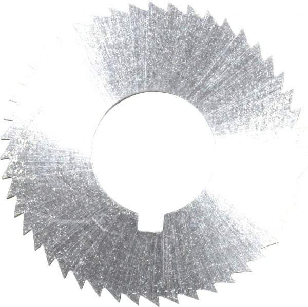 Controx - 1-1/4" Diam x 1/16" Blade Thickness x 1/2" Arbor Hole Diam, 48 Tooth Slitting and Slotting Saw - Arbor Connection, Right Hand, Uncoated, Cobalt, Concave Ground, Contains Keyway - Apex Tool & Supply