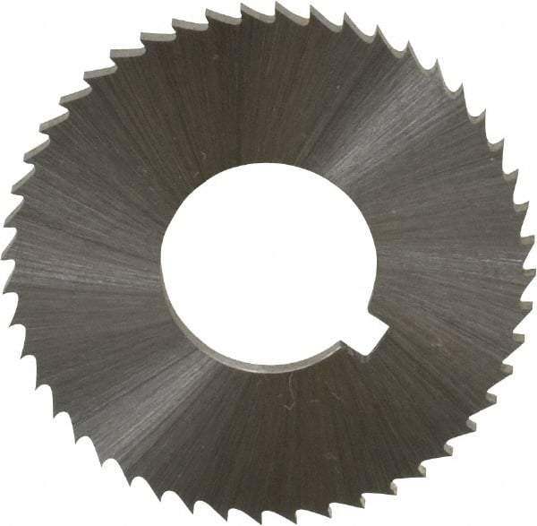 Controx - 1-1/4" Diam x 0.0781" Blade Thickness x 1/2" Arbor Hole Diam, 48 Tooth Slitting and Slotting Saw - Arbor Connection, Right Hand, Uncoated, Cobalt, Concave Ground, Contains Keyway - Apex Tool & Supply