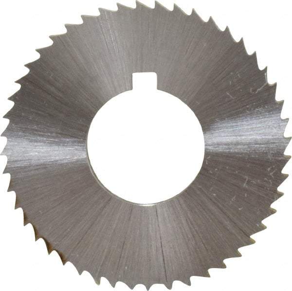 Controx - 1-1/4" Diam x 0.0938" Blade Thickness x 1/2" Arbor Hole Diam, 48 Tooth Slitting and Slotting Saw - Arbor Connection, Right Hand, Uncoated, Cobalt, Concave Ground, Contains Keyway - Apex Tool & Supply