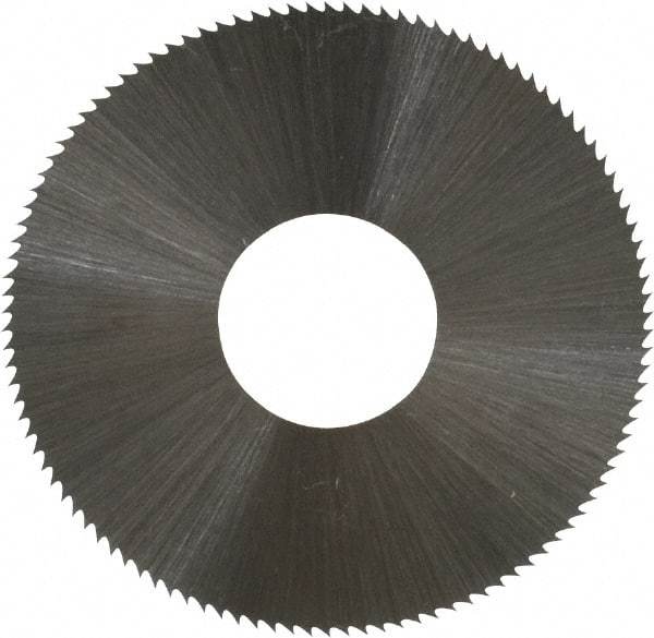 Controx - 1-1/2" Diam x 0.012" Blade Thickness x 1/2" Arbor Hole Diam, 110 Tooth Slitting and Slotting Saw - Arbor Connection, Right Hand, Uncoated, High Speed Steel, Concave Ground - Apex Tool & Supply