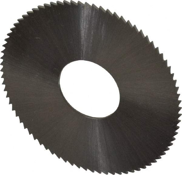 Controx - 1-1/2" Diam x 0.025" Blade Thickness x 1/2" Arbor Hole Diam, 80 Tooth Slitting & Slotting Saw - Arbor Connection, Right Hand, Uncoated, M2 High Speed Steel, Concave Ground - Apex Tool & Supply