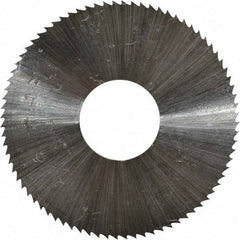 Controx - 1-1/2" Diam x 0.0313" Blade Thickness x 1/2" Arbor Hole Diam, 80 Tooth Slitting & Slotting Saw - Arbor Connection, Right Hand, Uncoated, M2 High Speed Steel, Concave Ground - Apex Tool & Supply