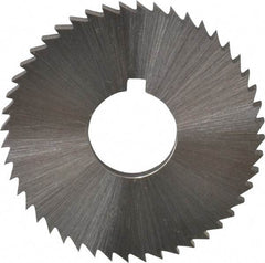 Controx - 1-1/2" Diam x 1/8" Blade Thickness x 1/2" Arbor Hole Diam, 48 Tooth Slitting and Slotting Saw - Arbor Connection, Right Hand, Uncoated, Cobalt, Concave Ground, Contains Keyway - Apex Tool & Supply