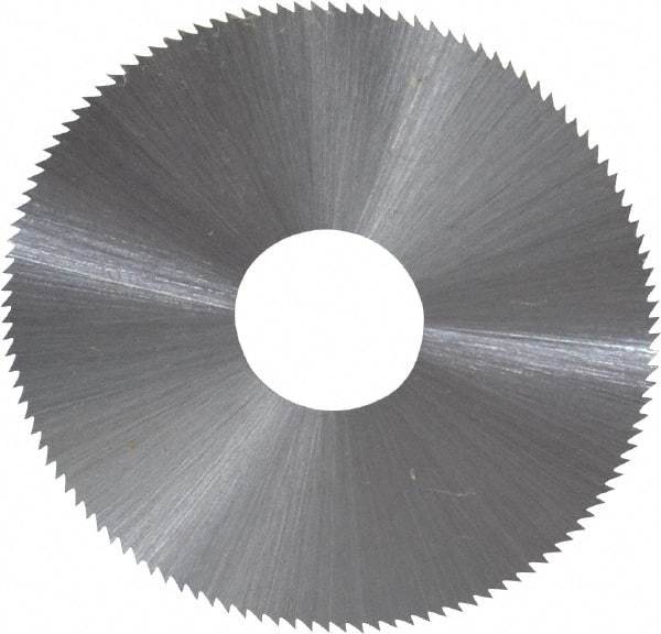 Controx - 1-3/4" Diam x 0.01" Blade Thickness x 1/2" Arbor Hole Diam, 120 Tooth Slitting and Slotting Saw - Arbor Connection, Right Hand, Uncoated, High Speed Steel, Concave Ground - Apex Tool & Supply