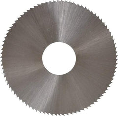 Controx - 1-3/4" Diam x 0.018" Blade Thickness x 1/2" Arbor Hole Diam, 90 Tooth Slitting and Slotting Saw - Arbor Connection, Right Hand, Uncoated, High Speed Steel, Concave Ground - Apex Tool & Supply