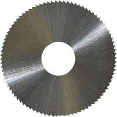 Controx - 1-3/4" Diam x 0.0313" Blade Thickness x 1/2" Arbor Hole Diam, 90 Tooth Slitting & Slotting Saw - Arbor Connection, Right Hand, Uncoated, M2 High Speed Steel, Concave Ground - Apex Tool & Supply