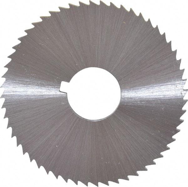 Controx - 2" Diam x 0.04" Blade Thickness x 5/8" Arbor Hole Diam, 100 Tooth Slitting and Slotting Saw - Arbor Connection, Right Hand, Uncoated, Cobalt, Concave Ground, Contains Keyway - Apex Tool & Supply