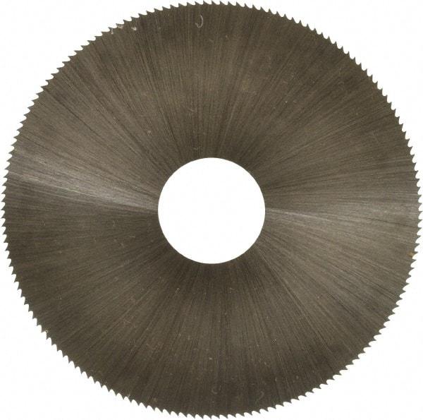 Controx - 2-1/2" Diam x 0.01" Blade Thickness x 5/8" Arbor Hole Diam, 160 Tooth Slitting and Slotting Saw - Arbor Connection, Right Hand, Uncoated, High Speed Steel, Concave Ground - Apex Tool & Supply