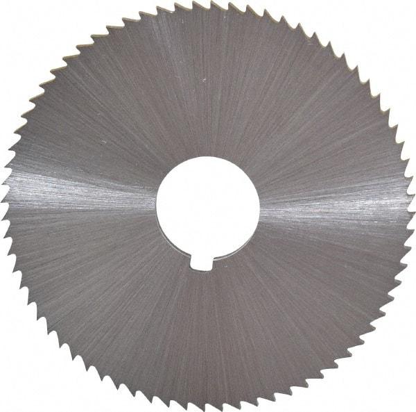 Controx - 2-1/2" Diam x 0.0938" Blade Thickness x 5/8" Arbor Hole Diam, 72 Tooth Slitting and Slotting Saw - Arbor Connection, Right Hand, Uncoated, Cobalt, Concave Ground, Contains Keyway - Apex Tool & Supply