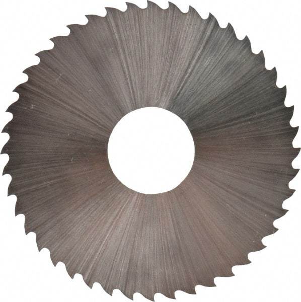 Controx - 1-3/4" Diam x 0.0313" Blade Thickness x 1/2" Arbor Hole Diam, 44 Tooth Slitting & Slotting Saw - Arbor Connection, Right Hand, Uncoated, M2 High Speed Steel, 15° Rake, Concave Ground - Apex Tool & Supply