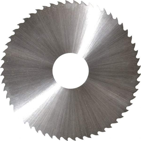 Controx - 2-1/2" Diam x 0.025" Blade Thickness x 5/8" Arbor Hole Diam, 56 Tooth Slitting & Slotting Saw - Arbor Connection, Right Hand, Uncoated, M2 High Speed Steel, 15° Rake, Concave Ground - Apex Tool & Supply