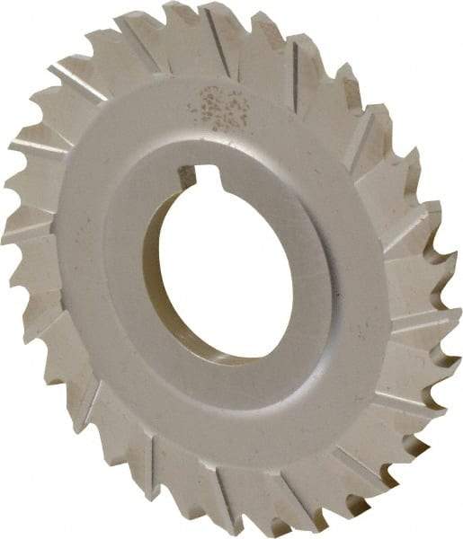 Controx - 3" Blade Diam x x 0.1563" Blade Thickness, 1" Hole, 32 Teeth, Cobalt Side Chip Saw - Staggered Tooth, Arbor Connection, Right Hand Cut, Uncoated, with Keyway - Apex Tool & Supply