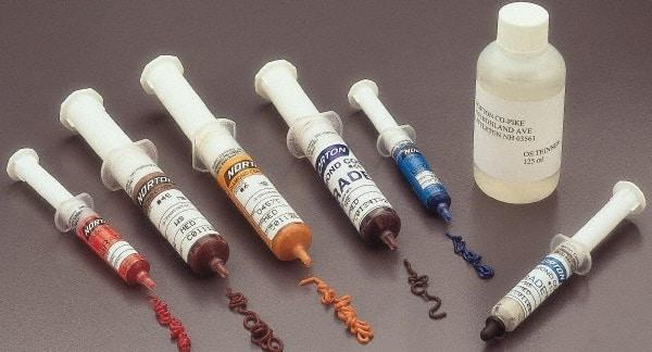 Norton - 18 g Diamond Grit Compound - Compound Grade Fine, Grade 45, Brown, Use on Ceramic, General Purpose & Metal - Apex Tool & Supply
