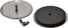 Cooper B-Line - 1-1/2" Conduit, 4X NEMA Rated, Electrical Enclosure Stainless Steel Hole Seal - UL Listed, Includes Oil-Resistant Gasket, Plated Stud & Wing Nut - Apex Tool & Supply