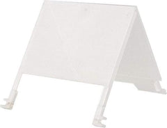 Quantum Storage - 5" Wide x 3" High, Clear Bin Label Holder - Use with Quantum Storage Systems - Stack Nest Totes - Apex Tool & Supply