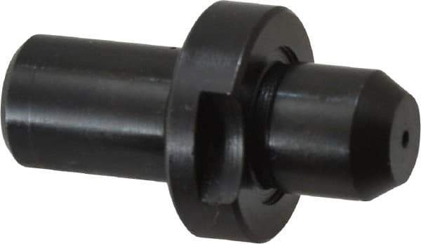 Gibraltar - 0.4834" Nose Diam, 1/2" Nose Length, 7/8" Collar Diam, Slip Fit Round Straight Locating Pin - Low Carbon Steel, 1/2" Tail Diam, 1-1/2" OAL, +0.0000" Tolerance - Apex Tool & Supply