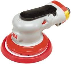 3M - 12,000 OPM, 17 CFM Air Consumption, 90 psi Air Pressure, Palm Air Orbital Sander - Round Pad, - Apex Tool & Supply