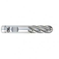 7/8" Dia. - 4-1/8" OAL - VC10-Ball End HP End Mill-6 FL - Apex Tool & Supply