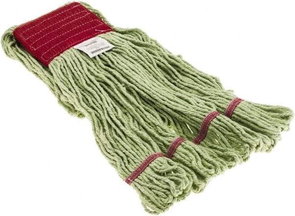 Made in USA - 1-1/4" Large PET Loop End Mop Head - 4 Ply, Clamp Jaw Connection - Apex Tool & Supply