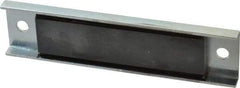 Eclipse - 28 Max Pull Force Lb, 5-1/2" Long x 1-3/8" Wide x 3/8" Thick, Rectangular Channel, Ceramic Fixture Magnet - 212°F Max Operating Temp, 0.01" Mounting Hole Diam, Stainless Steel Housing - Apex Tool & Supply