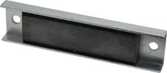 Eclipse - 45 Max Pull Force Lb, 5-1/2" Long x 1-3/8" Wide x 1/2" Thick, Rectangular Channel, Ceramic Fixture Magnet - 212°F Max Operating Temp, 0.01" Mounting Hole Diam, Stainless Steel Housing - Apex Tool & Supply