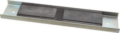 Eclipse - 60 Max Pull Force Lb, 12" Long x 2-1/2" Wide x 5/8" Thick, Rectangular Channel, Ceramic Fixture Magnet - 212°F Max Operating Temp, 0.01" Mounting Hole Diam, Stainless Steel Housing - Apex Tool & Supply