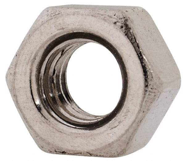 Value Collection - M6x1.00 Metric Coarse Stainless Steel Right Hand Heavy Hex Nut - 10mm Across Flats, 6mm High, Uncoated - Apex Tool & Supply