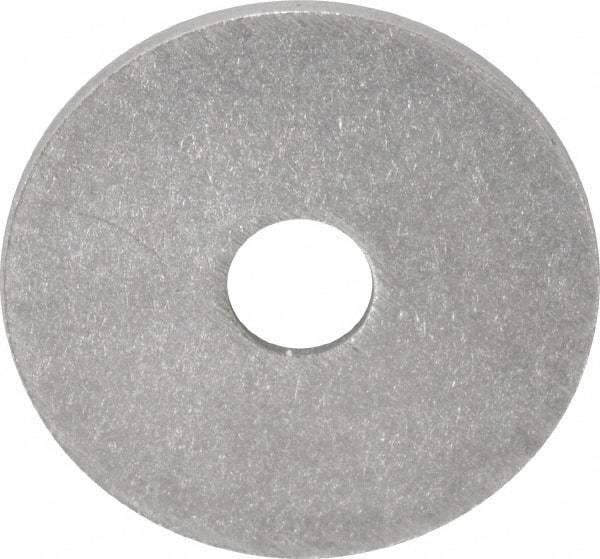 Value Collection - M3 Screw, Grade 18-8 Stainless Steel Fender Flat Washer - 3.2mm ID x 14mm OD, Plain Finish - Apex Tool & Supply