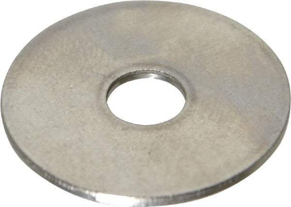 Value Collection - M6 Screw, Grade 18-8 Stainless Steel Fender Flat Washer - 6.4mm ID x 24mm OD, 1.2mm Thick, Plain Finish - Apex Tool & Supply