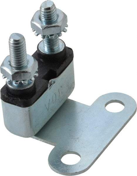 Value Collection - 30 Amp Automotive Heavy Duty Stud Terminal Circuit Breaker - Bracket Mount, 1.09" Long x 0.402" Wide 0.63" High - Apex Tool & Supply