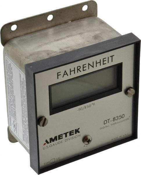 Ametek - -50 to 450°F Digital Thermometer - LCD Display, J Thermocouple Sensor, Battery Power - Apex Tool & Supply