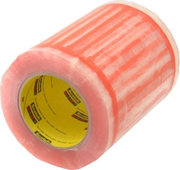 3M - 500 Piece, 8" Long x 6" Wide, Tape Roll - Document Enclosed, Clear with Orange Border - Apex Tool & Supply