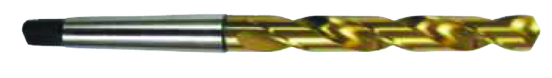 19mm Dia. - HSS 2MT GP Taper Shank Drill-118° Point-TiN - Apex Tool & Supply