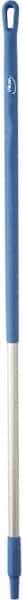 Vikan - 51 x 1-1/4" Aluminum Squeegee Handle - European Threaded Connection, Blue - Apex Tool & Supply