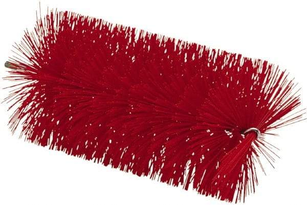 Vikan - 3-1/2" Diam Polyester Tube Brush - 7-1/2" OAL, 7" Head Length, Stainless Steel Handle - Apex Tool & Supply