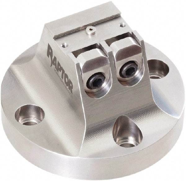 Raptor Workholding - 3/4" Jaw Width, 3" High x 4.97" Wide Dovetail Vise - For Use with 4 & 5 Axis Workholding Systems - Apex Tool & Supply
