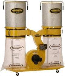 Jet - 115/230 Volt Dust Collector - 236 CFM Air Flow, 10-1/2" Static Pressure Water Level - Apex Tool & Supply