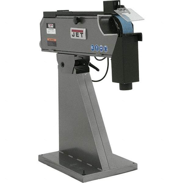 Jet - 79" Long x 3" Wide Belt Grinder - 4 hp, 220 Volts - Apex Tool & Supply