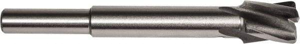 Union Butterfield - 1/4" Diam, 1/4" Shank, Diam, 4 Flutes, Straight Shank, Interchangeable Pilot Counterbore - 2-3/8" OAL, 1/2" Flute Length, Bright Finish, High Speed Steel, Aircraft Style - Apex Tool & Supply