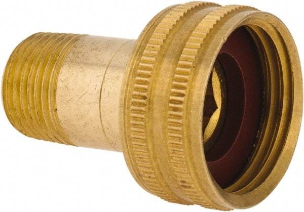 ANDERSON METALS - 3/4 FGHT & 3/8 MPT Garden Hose Female x MIP Swivel - Lead Free Brass, Female Hose to Male Pipe Swivel Connector - Apex Tool & Supply