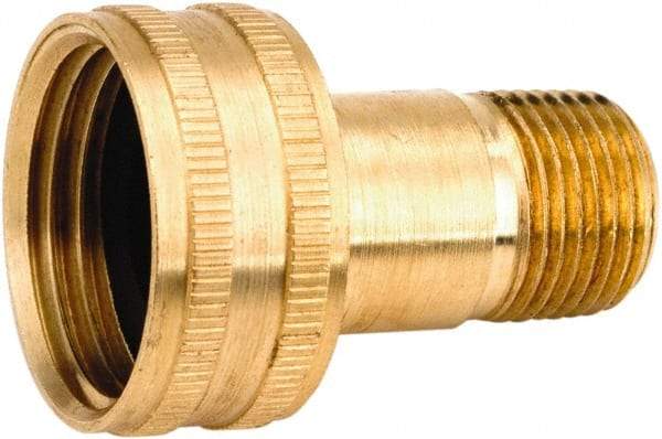 ANDERSON METALS - 3/4 FGHT & 1/4 MPT Garden Hose Female x MIP Swivel - Lead Free Brass, Female Hose to Male Pipe Swivel Connector - Apex Tool & Supply
