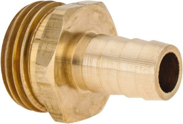 ANDERSON METALS - 3/4 GHT Garden Hose Barb x Male - Lead Free Brass, Male Hose to Barb Connector - Apex Tool & Supply