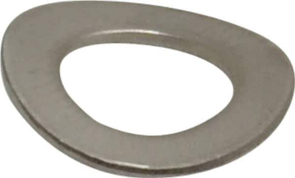 Value Collection - M8 Screw, 8.4mm ID x 15mm OD, Grade 18-8 Stainless Steel Wave Disc Spring - 0.8mm Thick, 3mm Overall Height - Apex Tool & Supply
