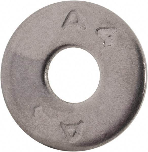 Value Collection - M6 Screw, Grade 316 Stainless Steel Fender Flat Washer - 6.4mm ID x 18mm OD, Plain Finish - Apex Tool & Supply