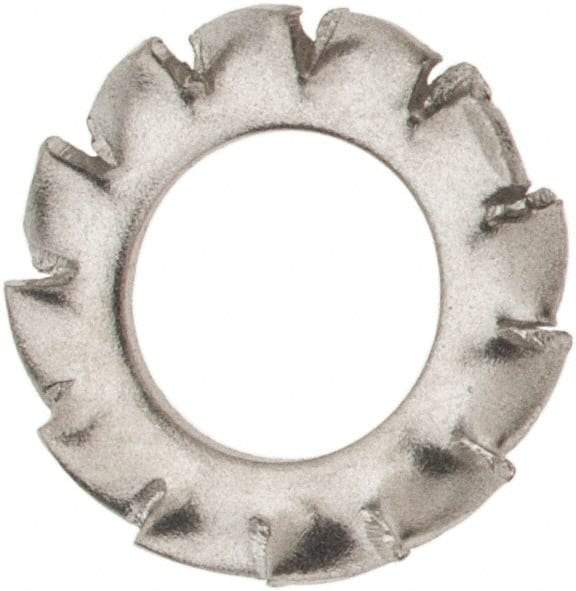 Value Collection - M4 Screw, 4.3mm ID, Stainless Steel External Tooth Lock Washer - 8mm OD, Uncoated, Grade 316 & Austenitic A4 - Apex Tool & Supply