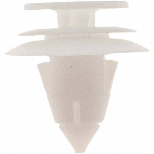 Value Collection - 9mm Hole Diam, 21mm OAL, Ratchet Shank, Nylon Panel Rivet - 15mm Length Under Head, 9mm Material Thickness - Apex Tool & Supply