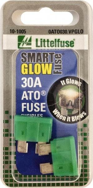 Value Collection - 30 Amp, Automotive Fuse - Green, Littlefuse ATO030 - Apex Tool & Supply