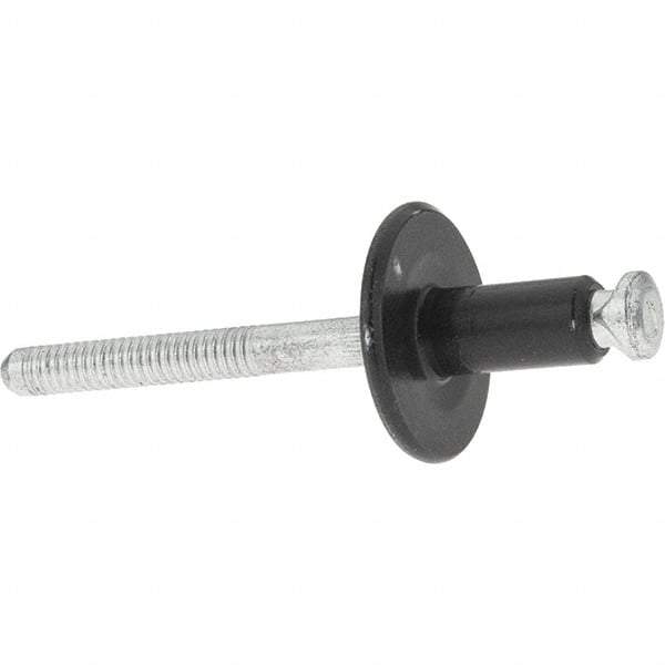 Value Collection - Large Flange Head Aluminum Peel Blind Rivet - Steel Mandrel, 3/32" to 9/64" Grip, 3/4" Head Diam, - Apex Tool & Supply