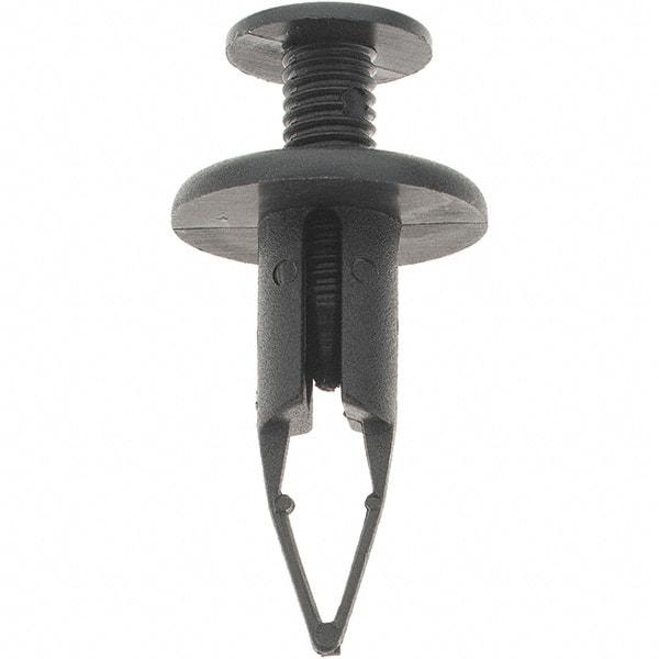 Value Collection - 9mm Hole Diam, Arrow Shank, Nylon Panel Rivet - 26mm Length Under Head, 9mm Material Thickness - Apex Tool & Supply