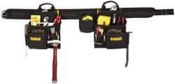 DeWALT - 29 to 46" Waist Apron - 16 Pocket, Black, Polyester - Apex Tool & Supply